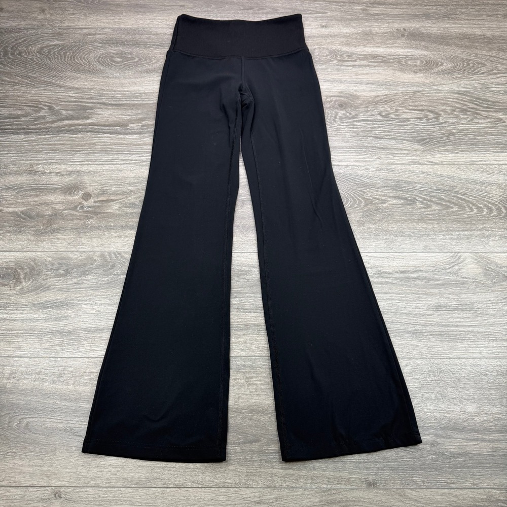 Athleta Studio Flare Pant Women XSP Petite Black High Rise Yoga Leggings Stretch